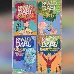 Roald Dahl Book Set with Colorful Covers